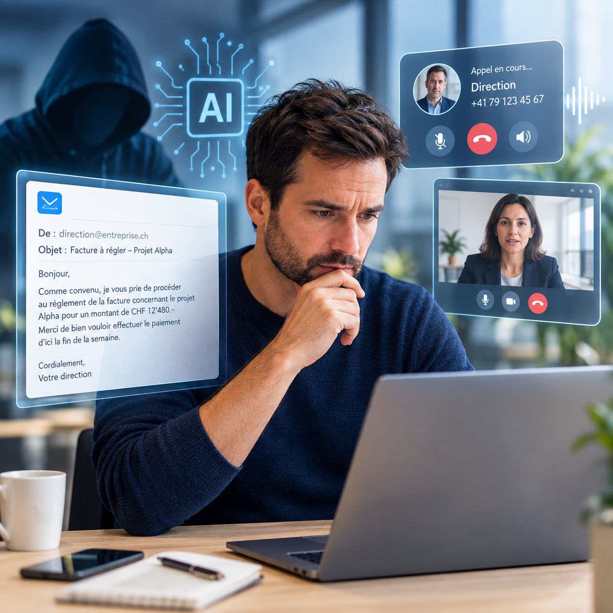 L’intelligence artificielle, nouvel outil de choix pour les escrocs en ligne